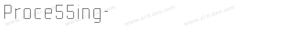 Proce55ing字体转换