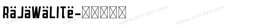 Rajawalite字体转换