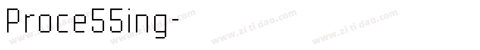 Proce55ing字体转换