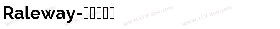Raleway字体转换