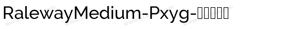 RalewayMedium-Pxyg字体转换