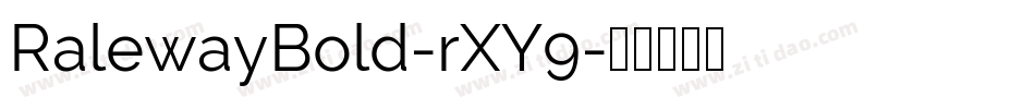 RalewayBold-rXY9字体转换