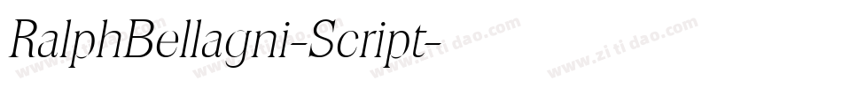 RalphBellagni-Script字体转换