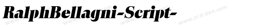 RalphBellagni-Script字体转换