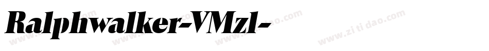 Ralphwalker-VMzl字体转换