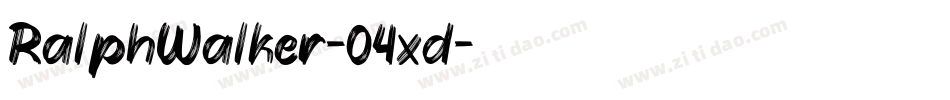 RalphWalker-04xd字体转换
