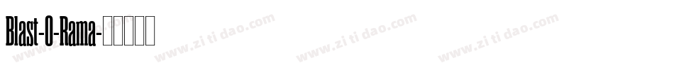 Blast-O-Rama字体转换