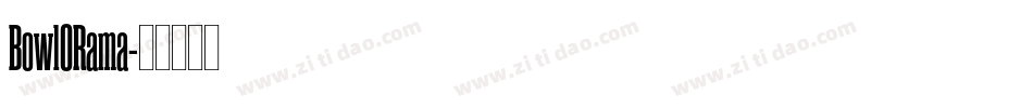 BowlORama字体转换