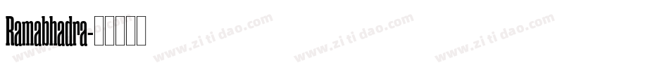 Ramabhadra字体转换