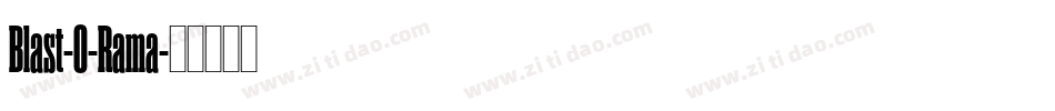Blast-O-Rama字体转换