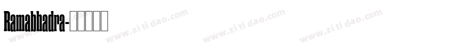 Ramabhadra字体转换