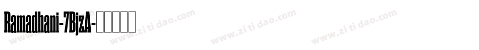 Ramadhani-7BjzA字体转换