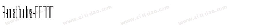 Ramabhadra字体转换