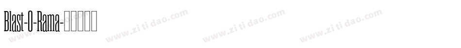 Blast-O-Rama字体转换