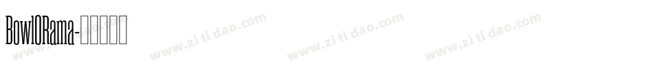 BowlORama字体转换