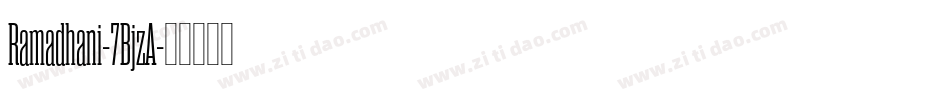 Ramadhani-7BjzA字体转换