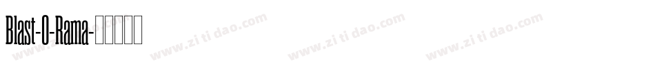 Blast-O-Rama字体转换