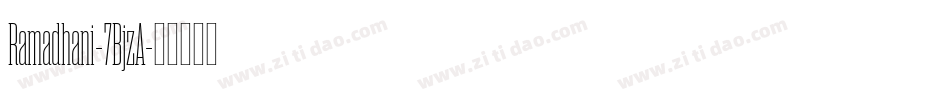 Ramadhani-7BjzA字体转换