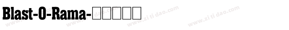 Blast-O-Rama字体转换