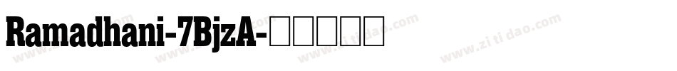 Ramadhani-7BjzA字体转换