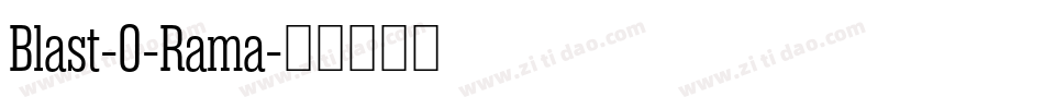 Blast-O-Rama字体转换
