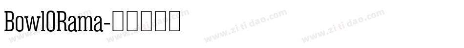BowlORama字体转换