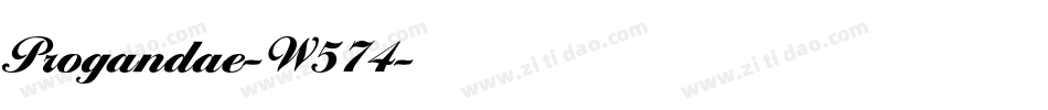 Progandae-W574字体转换