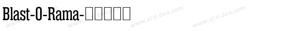 Blast-O-Rama字体转换
