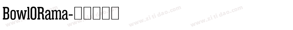 BowlORama字体转换