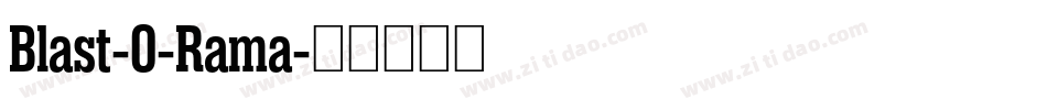 Blast-O-Rama字体转换