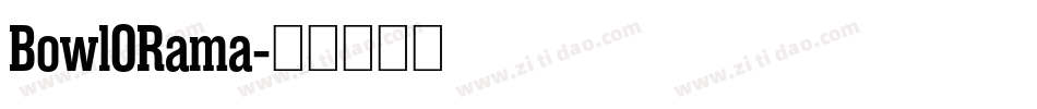 BowlORama字体转换
