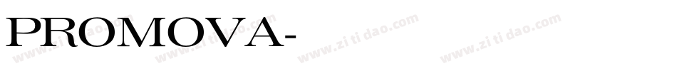 PROMOVA字体转换