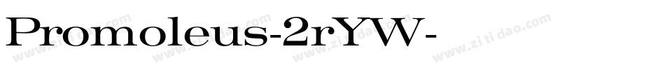 Promoleus-2rYW字体转换