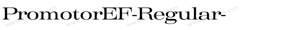 PromotorEF-Regular字体转换
