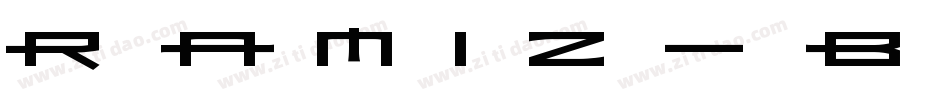 Ramiz-Bold字体转换