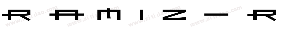 Ramiz-Regular字体转换