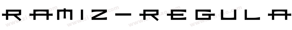 Ramiz-Regular字体转换