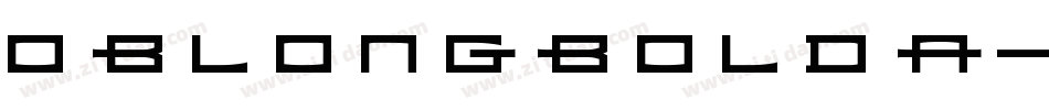 OblongBoldA字体转换