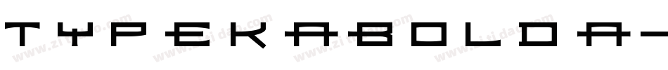 TypekaBoldA字体转换