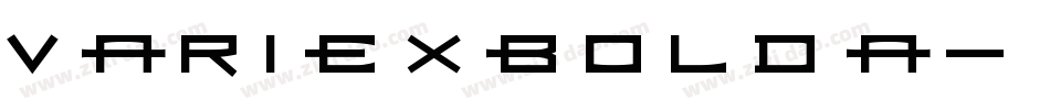 VariexBoldA字体转换