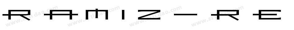 Ramiz-Regular字体转换