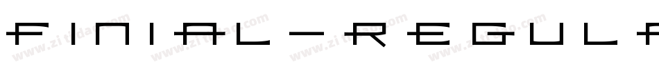 Finial-RegularA字体转换