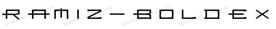 Ramiz-BoldExt字体转换