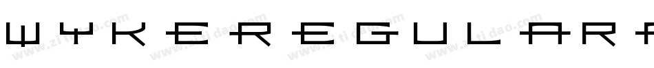 WykeRegulara-YqZ4字体转换