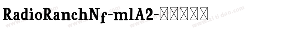 RadioRanchNf-mlA2字体转换