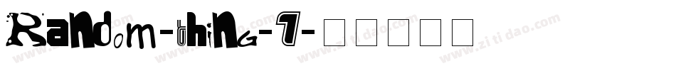 Random-Thing-1字体转换