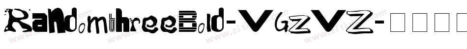 RandomThreeBold-VGzvZ字体转换