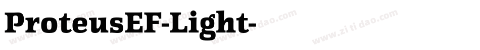 ProteusEF-Light字体转换