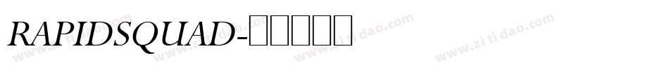 RAPIDSQUAD字体转换