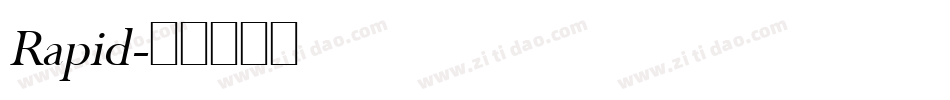 Rapid字体转换